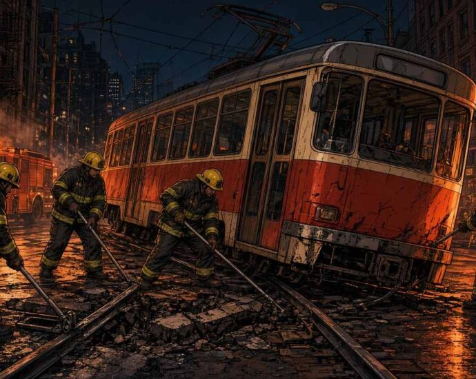 Straßenbahn in Bochum entgleist: Feuerwehr setzt Bahn wieder in die Spur - WAZ