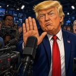 US-Präsident unterstellt ihnen Falschinformationen Trump verbietet Medien CNN, MS NOW und Politico Z